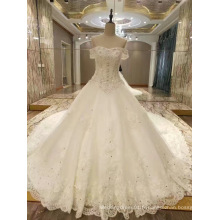 New Arrival 2017 Top Princess Marriage Robes de mariée à long train